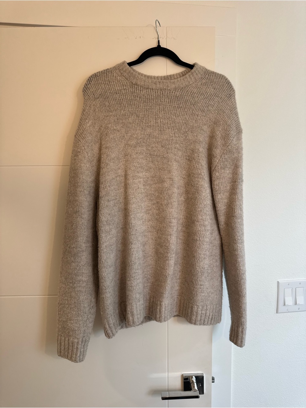 Zara Men's Crewneck Sweater - Light Beige